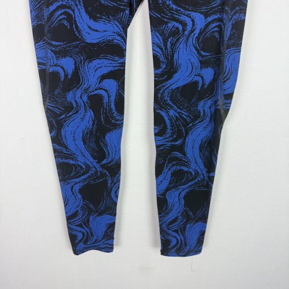 Sweaty Betty Zero Gravity Full Length Leggings Blue Swirl Size 14 - Picture 3 of 13